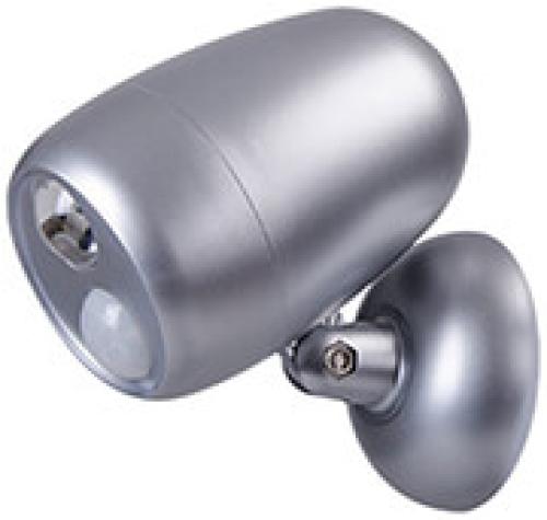 REV LED SPOT LIGHT WITH MOTION DETECTOR SILVER